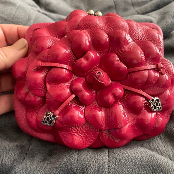 Brighton Rose Wallet Purse with Chain Strap - Picture 1 of 6